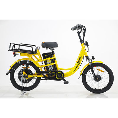 Bicicleta de carga elétrica para entrega Estrutura de aço 48V 400W Motor sem escovas Bateria de lítio