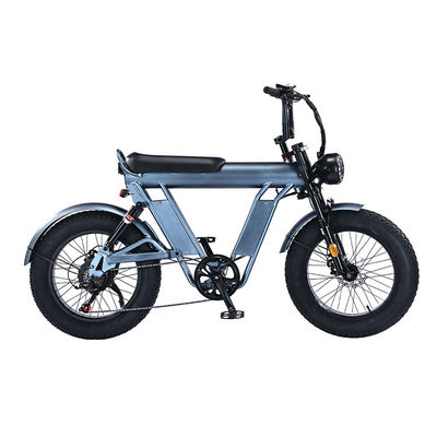 Bicicleta elétrica de pneus gordos de 20 polegadas com estrutura de liga de alumínio de 48V e dupla suspensão