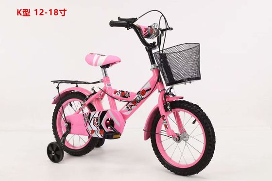 Ferro 12 polegadas crianças bicicleta com rodas de treinamento nível de entrada bicicleta para crianças 12 14 16 18 20 polegadas com portador
