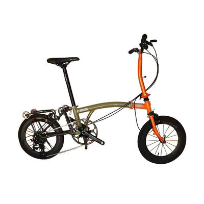 16 polegadas Crius bicicleta dobrável 349 V freio 8 velocidades 9 velocidades Cromo-molibdênio Estrutura de aço