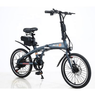 Bicicleta elétrica dobrável de 20 polegadas 36v 6 SPEED Bateria de lítio removível para ciclismo ao ar livre