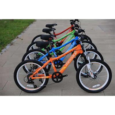 Bicicleta infantil com estrutura de aço para crianças de 6 anos de idade Material de garfo e borda de liga de alumínio