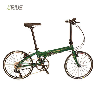 Bicicleta dobrável de corrida leve de 20 polegadas 9 velocidades Master V com garfo de liga de alumínio
