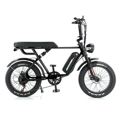 Bicicleta elétrica de motor de eixo traseiro com suspensão completa com 48v 1000w de potência e bateria removível