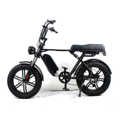 Bicicleta elétrica de motor de eixo traseiro com suspensão completa com 48v 1000w de potência e bateria removível