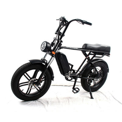 Bicicleta elétrica de motor de eixo traseiro com suspensão completa com 48v 1000w de potência e bateria removível