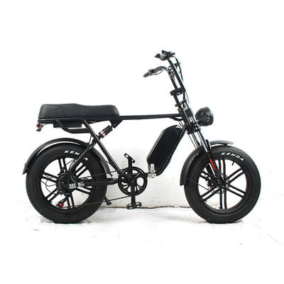 Bicicleta elétrica de motor de eixo traseiro com suspensão completa com 48v 1000w de potência e bateria removível