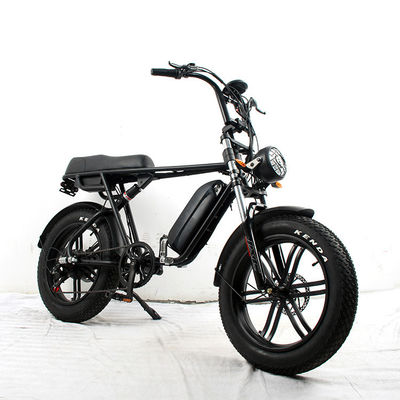 Bicicleta elétrica de motor de eixo traseiro com suspensão completa com 48v 1000w de potência e bateria removível