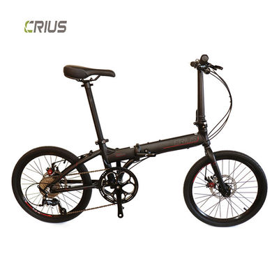 Crius 20 polegadas Master D Mini Bike dobrável 9 velocidade Metallic preto Alumínio Alloy Rim