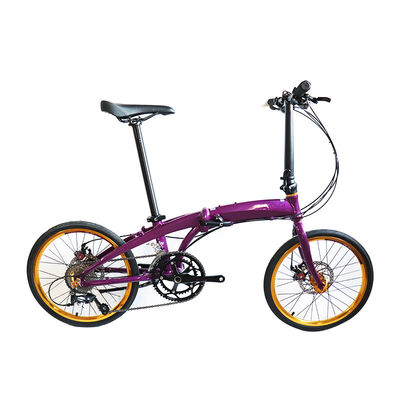 Full Shockproof Frame Folding Bike 20" 9 velocidade Crius Velocity-D freio para adultos