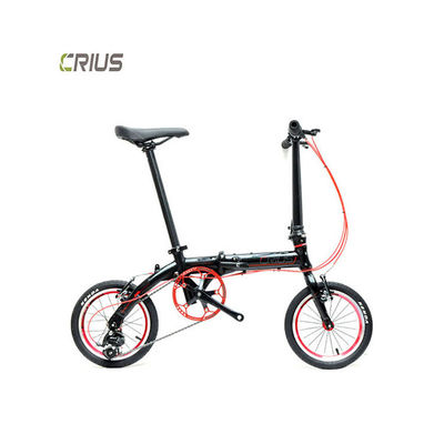 Full Shockproof Frame Crius 14 polegadas Smart Lightweight Alloy Folding Bikes para adultos