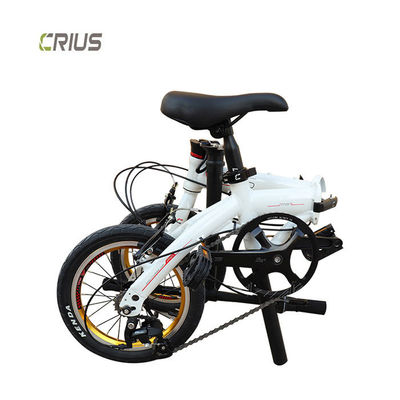 Full Shockproof Frame Crius 14 polegadas Smart Lightweight Alloy Folding Bikes para adultos
