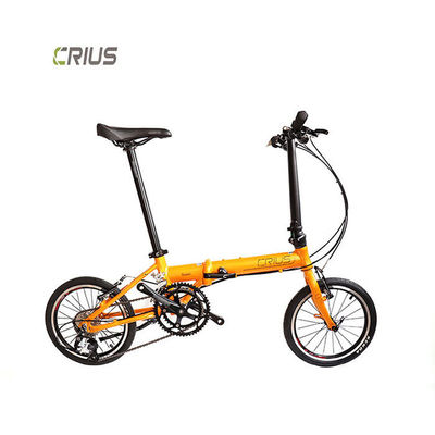 Bicicleta dobrável de 16 polegadas com descolador traseiro R9 e cassete Xunjie 9s 11-28T