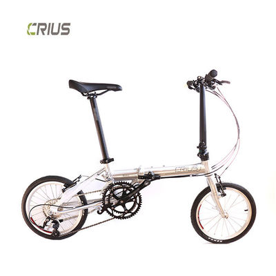 Bicicleta dobrável de 16 polegadas com descolador traseiro R9 e cassete Xunjie 9s 11-28T