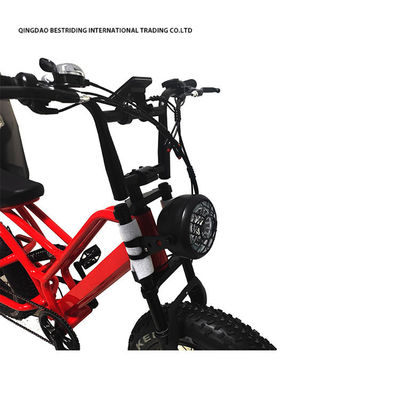 Bicicleta elétrica de travagem de disco mecânico 48v 500w Bicicleta elétrica de motor 2 rodas 20 polegadas Pneus gordos