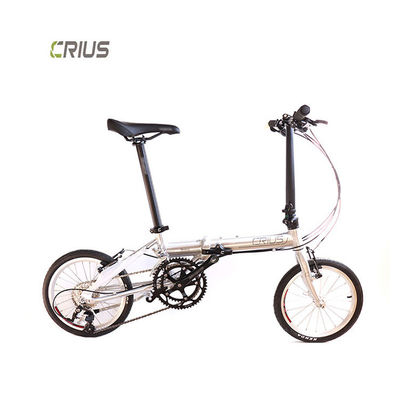 Exercício ao ar livre 16 polegadas sombra bicicleta dobrável com e Microshift R9 traseiro derailleur