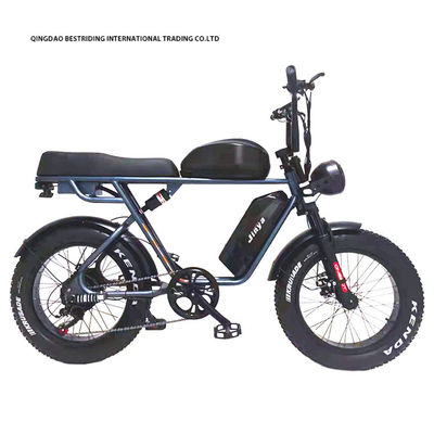 Bicicleta elétrica personalizada de 48V 1000W 20 polegadas de pneu gordo e 52V Bateria de lítio carregador