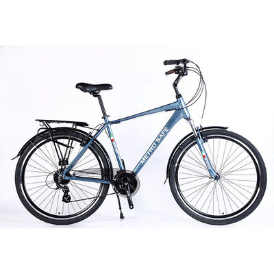 700c Homens Urban City Bike com 24 velocidades e Al Crown Sus Fork