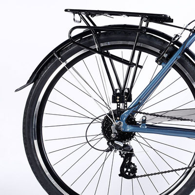 700c Homens Urban City Bike com 24 velocidades e Al Crown Sus Fork