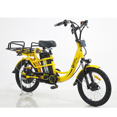 Bicicleta de carga elétrica para entrega Estrutura de aço 48V 400W Motor sem escovas Bateria de lítio