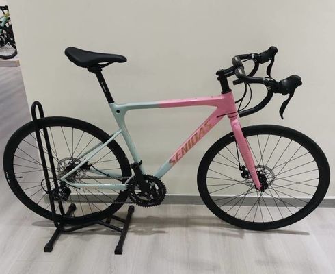 Bicicleta rodoviária de soldagem de fibra de carbono 700C 2*9s 1*9s AL Quadro Bonito Forma AL Hub E 10kg