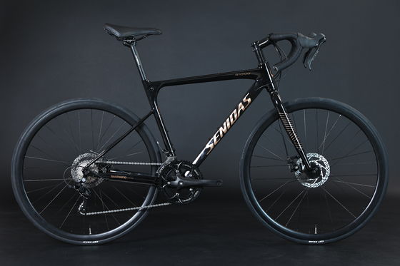 Bicicleta rodoviária de soldagem de fibra de carbono 700C 2*9s 1*9s AL Quadro Bonito Forma AL Hub E 10kg