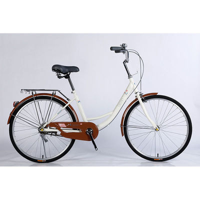 Bicicleta urbana de rua de estrutura de aço personalizada 26 para mulheres e homens no mercado europeu