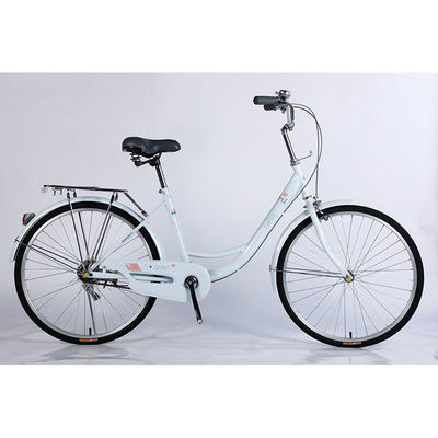 Bicicleta urbana de rua de estrutura de aço personalizada 26 para mulheres e homens no mercado europeu