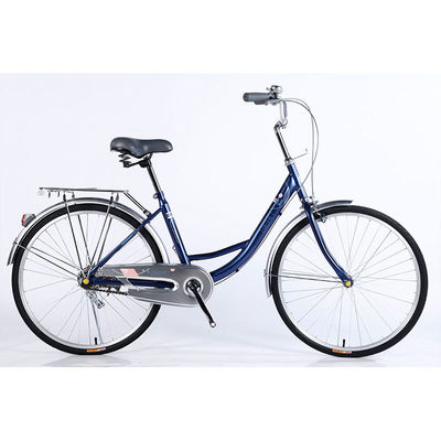 Bicicleta urbana de rua de estrutura de aço personalizada 26 para mulheres e homens no mercado europeu