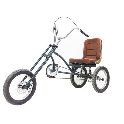16 "Triciclo de velocidade única com travão de disco 160 mm Manobras de aço de carbono alto