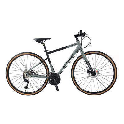 27 Velocidades Velocidade de Design Adulto 700 * 35C Flat Bar Road Bike com garfo de liga personalizável