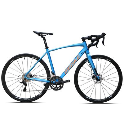 700C Bicicleta de estrada de estrutura dura de 18 velocidades Material do quadro de liga de alumínio 10,5 kg Peso