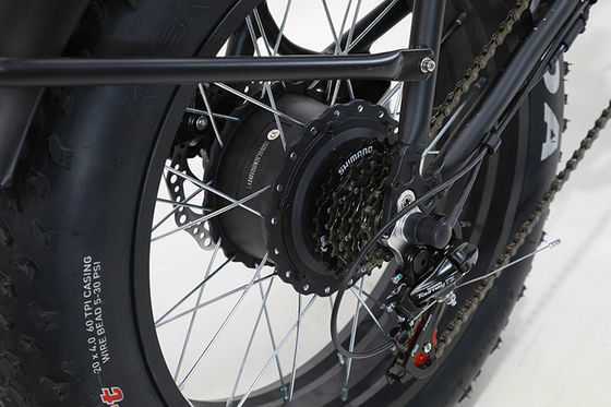 26" Tamanho da roda Balanço de exercício Posição de pneu de gordura Bicicleta elétrica Quadro de liga de alumínio