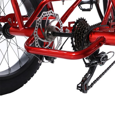 Frente 24 traseiro 20 pneu de neve triciclo elétrico com SHIMANO traseiro 7-velocidade e bateria 48V15A