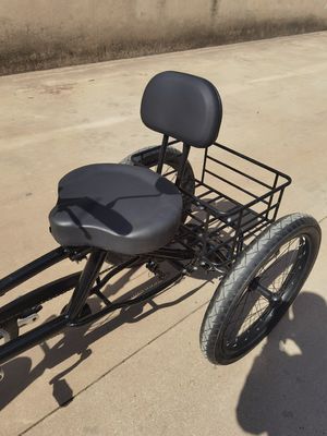 Estrutura de aço de carbono 7 velocidades Trike de carga com rodas de alumínio de 24 polegadas de espessura
