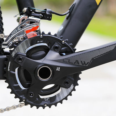 Bicicleta de montanha de 29 polegadas com garfo dianteiro de fibra de carbono de 22 velocidades e freios de disco hidráulico