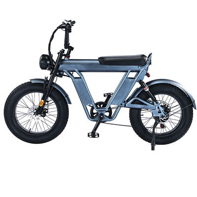 Bicicleta elétrica de pneus gordos de 20 polegadas com estrutura de liga de alumínio de 48V e dupla suspensão