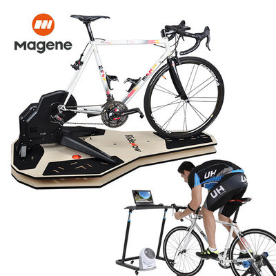 Power Trainer Board Bike Home Trainer Exercício Bike Trainer Bicicleta feita de PU couro