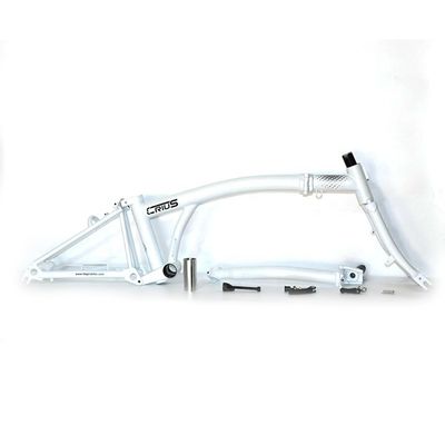 Bicicleta dobrável de aço leve de 16"-17" CR-MO 4130 para aventuras ao ar livre