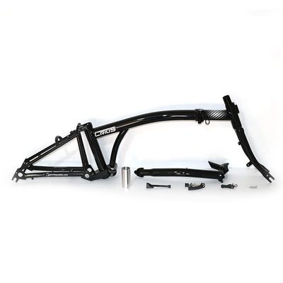 Bicicleta dobrável de aço leve de 16"-17" CR-MO 4130 para aventuras ao ar livre