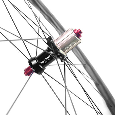 Bicicletas rodoviárias 700c Carbono Fibra Roda Conjunto 50mm Clincher Carbono Roda Bicicleta Wheelset
