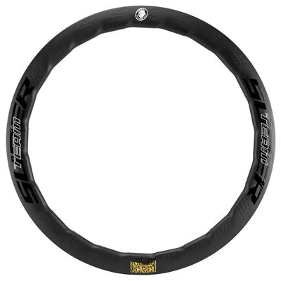 Superteam 50mm Clincher Fibra de Carbono Roda Conjunto 25mm Larga Borda Freio Ciclismo Bicicleta Roda