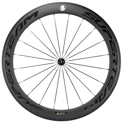 Rodas de bicicleta de fibra de carbono de 45 mm personalizáveis 700c 20 24h R13 Hub Rodas de carbono