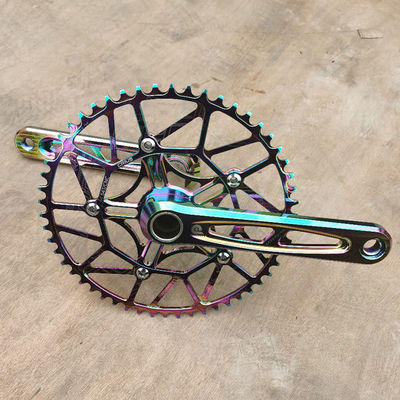 Litepro Plus Crankset de bicicleta 54T 170mm BCD 130mm Alumínio Ligação Crankset oca por Crius