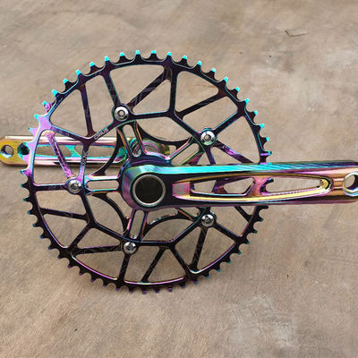 Litepro Plus Crankset de bicicleta 54T 170mm BCD 130mm Alumínio Ligação Crankset oca por Crius