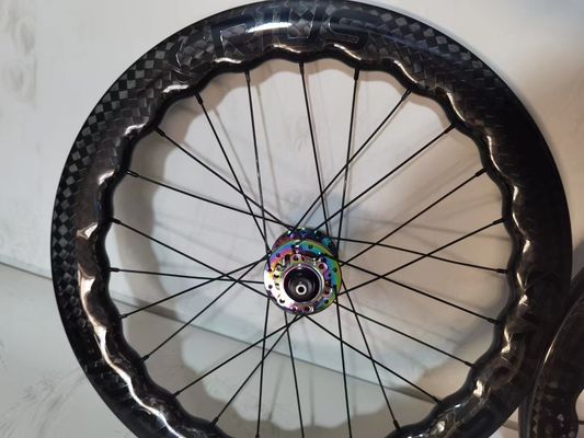 BMX Carbon Wheelset 1.8kg Peso para Crius Bicicleta dobrável Desempenho duradouro