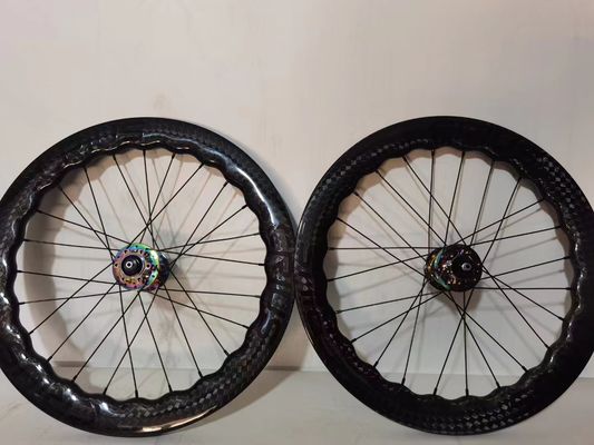 BMX Carbon Wheelset 1.8kg Peso para Crius Bicicleta dobrável Desempenho duradouro
