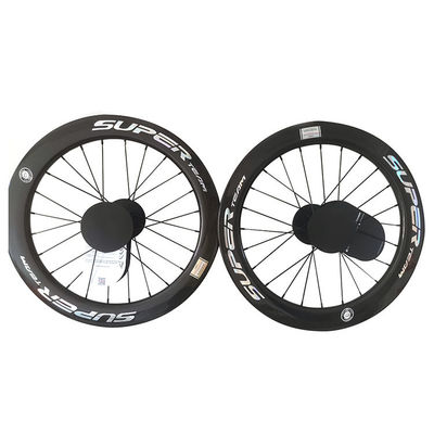 451 Brake de disco 3K brilhante Hub de rolamento de cerâmica lâmina Spokes Superteam Wheelset de carbono