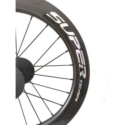 451 Brake de disco 3K brilhante Hub de rolamento de cerâmica lâmina Spokes Superteam Wheelset de carbono