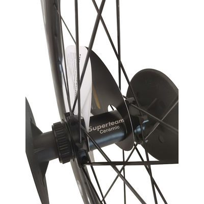 451 Brake de disco 3K brilhante Hub de rolamento de cerâmica lâmina Spokes Superteam Wheelset de carbono